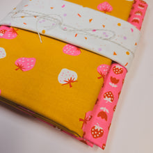 Load image into Gallery viewer, Wholecloth Quilt Kit - Strawberries w/Pink Flowers