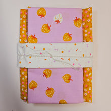 Load image into Gallery viewer, Wholecloth Quilt Kit - Strawberries w/Yellow Flowers