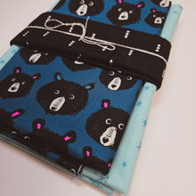 Load image into Gallery viewer, Wholecloth Quilt Kit - Teal Teddy w/Blue