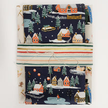Load image into Gallery viewer, Wholecloth Quilt Kit - Holiday Village in Navy
