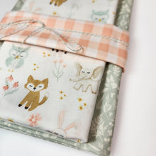 Load image into Gallery viewer, Wholecloth Quilt Kit - Baby Animals w/Green Floral
