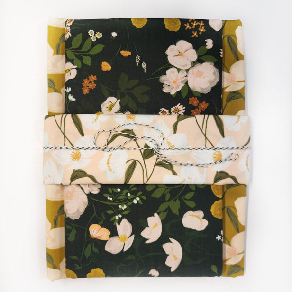 Wholecloth Quilt Kit - Botany Green w/Yellow