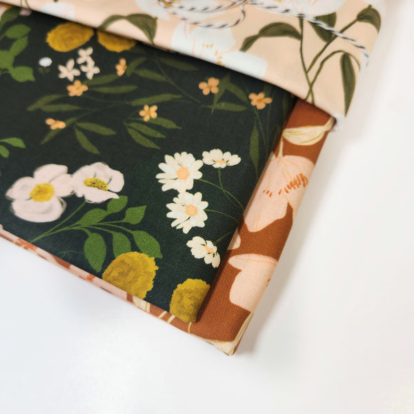 Wholecloth Quilt Kit - Botany Green w/Burnt Orange