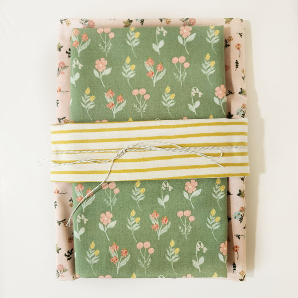 Wholecloth Quilt Kit - Floral Toss w/Pink