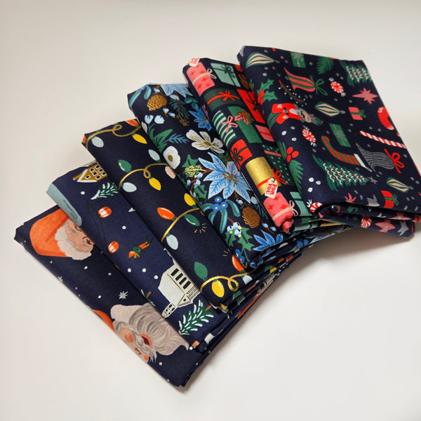 Mini Holiday Classics Fat Quarter Bundle - Navy