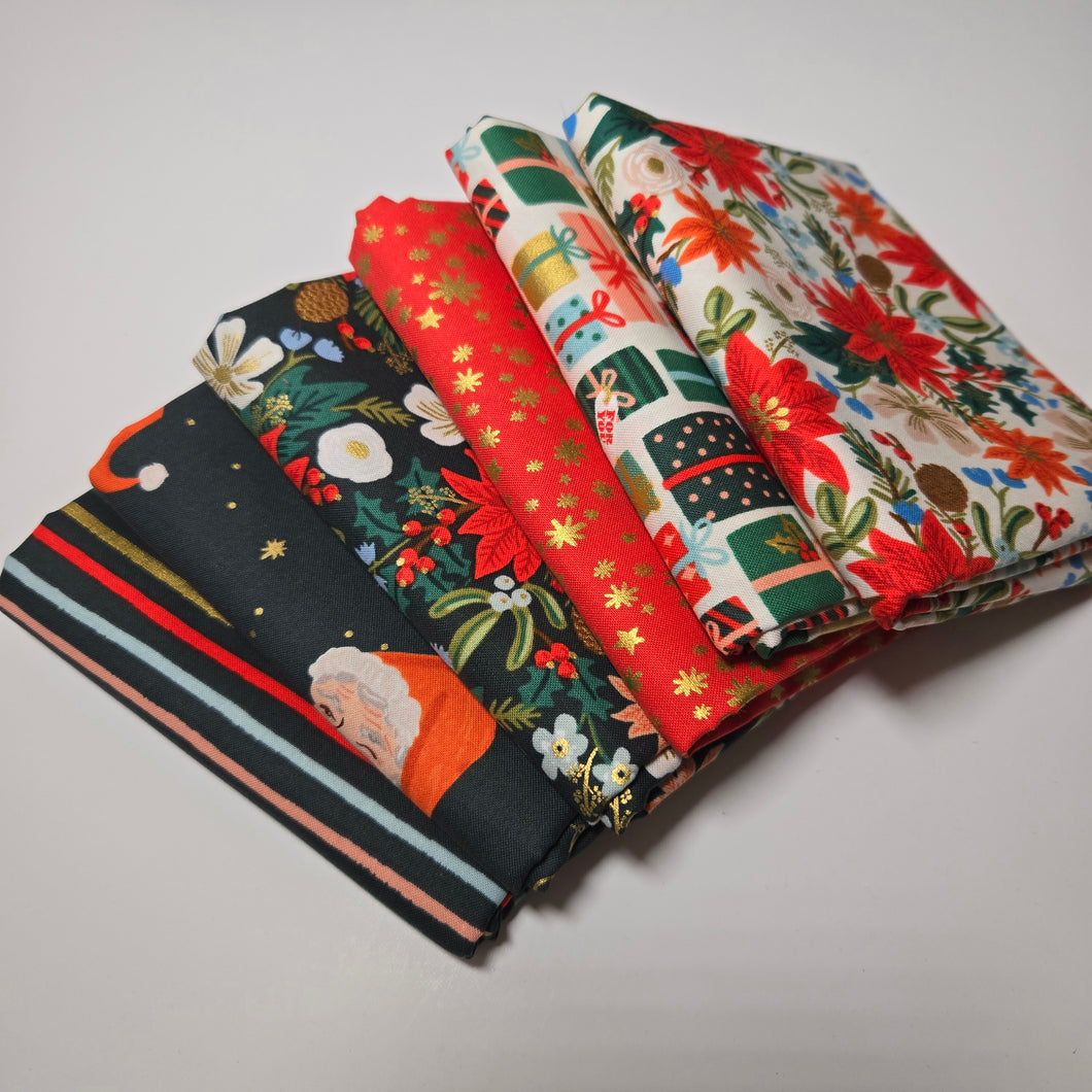 Mini Holiday Classics Fat Quarter Bundle - Green, Red & Cream