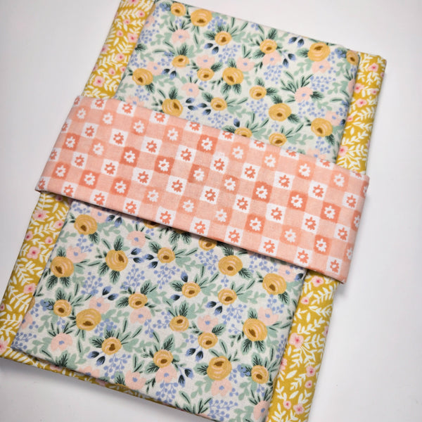 Wholecloth Quilt Kit - Rosa Yellow w/Yellow