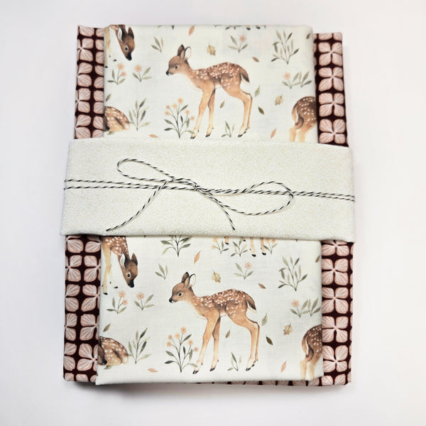 Wholecloth Quilt Kit - Fawn w/Burgundy