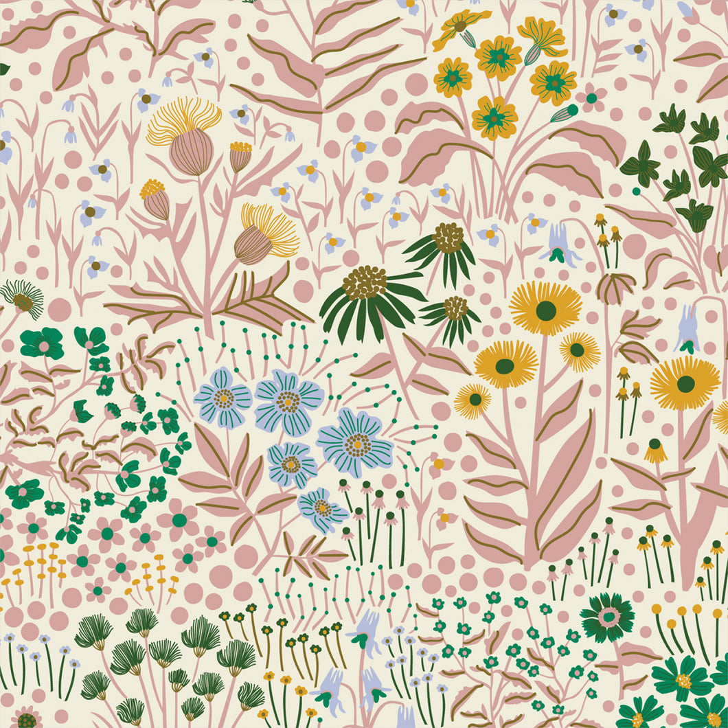 Hidden Thicket - Wildflower Field Organic Cotton