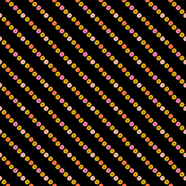 Ooh Lucky Lucky - Garland Stripes Black