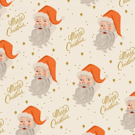 Holiday Classics 2 - Santa in Cream Metallic