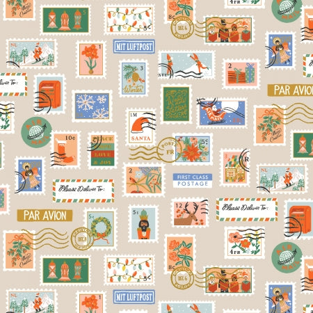 Holiday Classics 2 - Holiday Stamps in Cream Metallic
