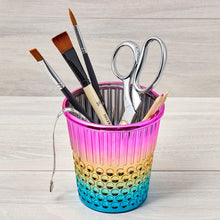 Load image into Gallery viewer, Hemline Rainbow Thimble Craft Container
