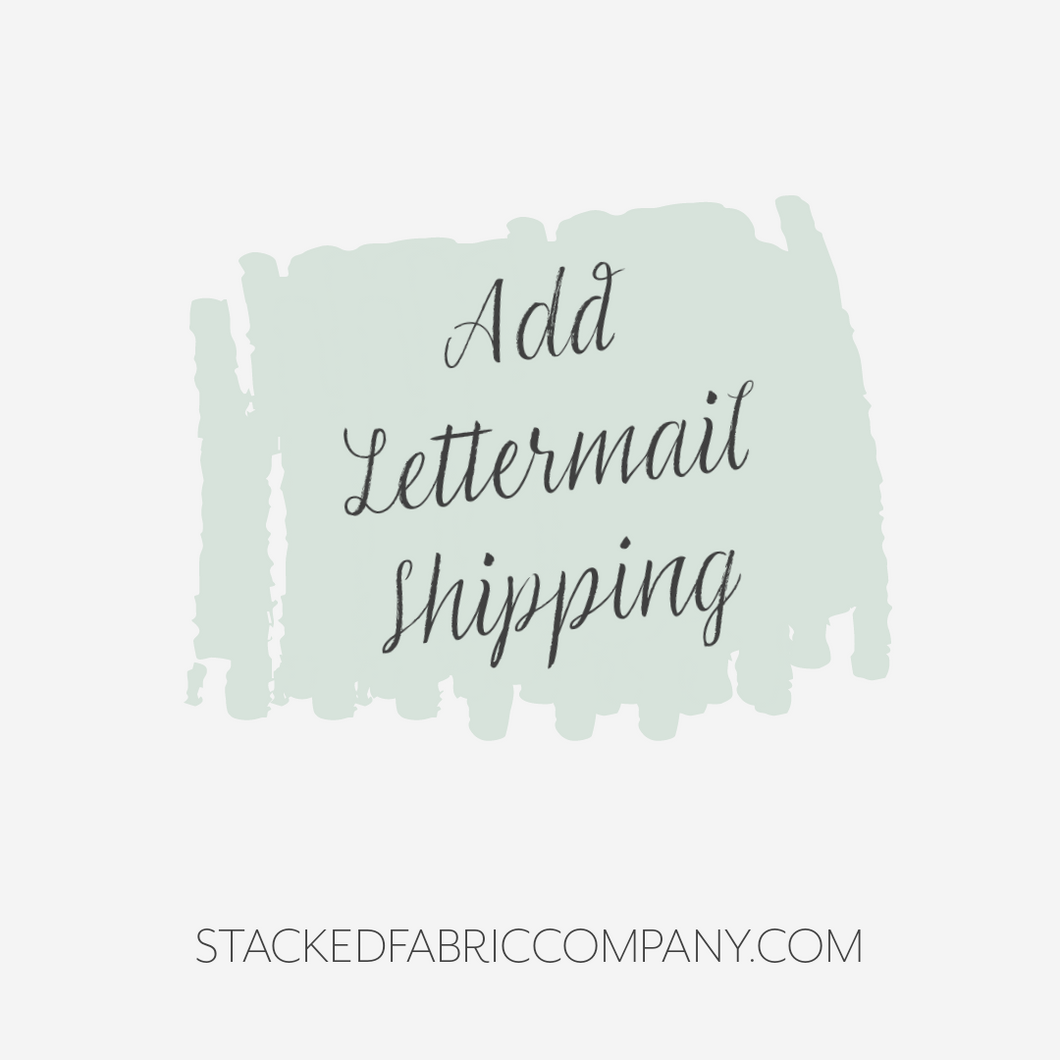 Add Lettermail Shipping