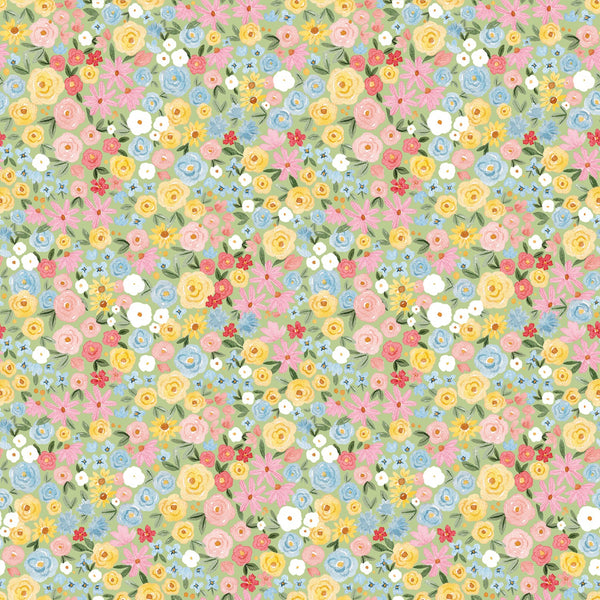 Flower Garden - Floral Green