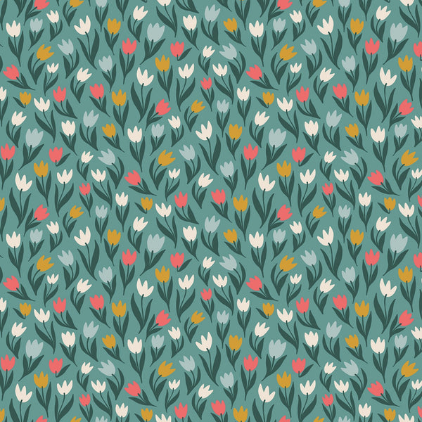 Fairy Dust - Tulips Light Teal