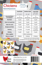 Load image into Gallery viewer, Cluck Cluck Sew - Chickens Quilt Pattern

