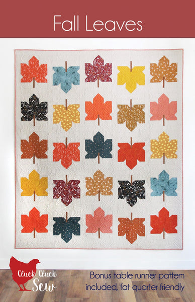 Cluck Cluck Sew - Fall Leaves Quilt Pattern