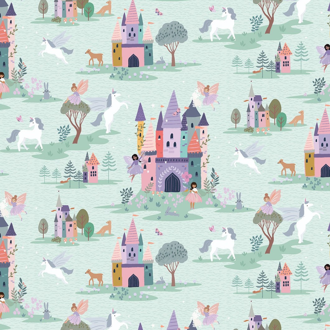 Make A Little Magic - Fairy Toile Aqua