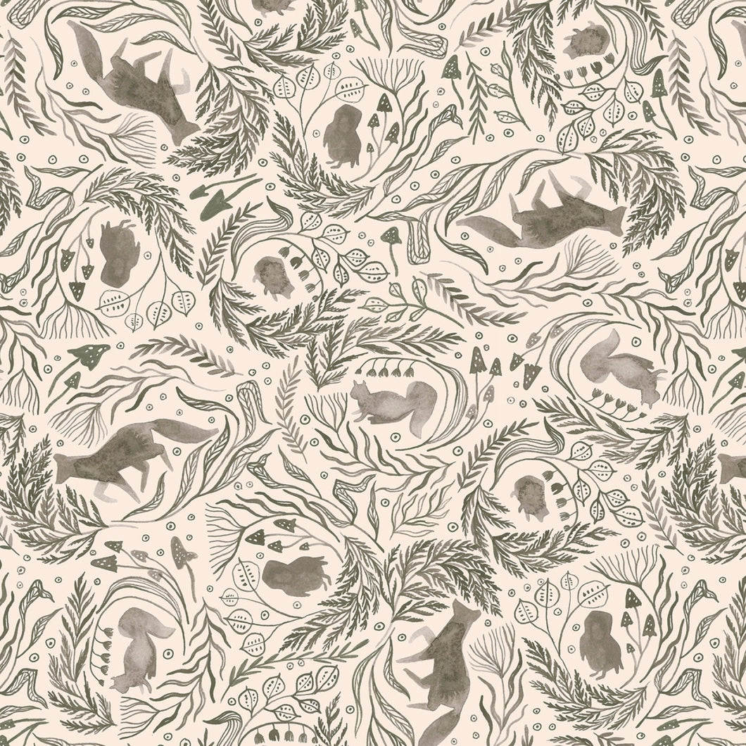 The Fae - Cream Woodland Toile